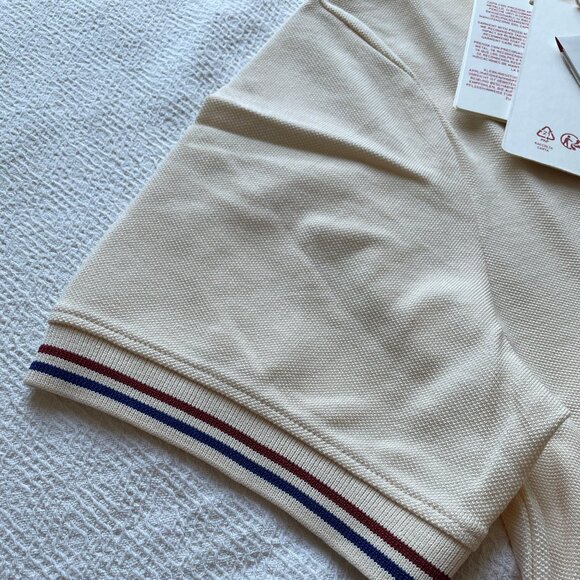 VALENTINO MEN NEW SEASON AUTHENTIC POLO SHIRT CREAM COLOR XXL SIZE - Picture 6 of 9